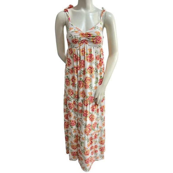 Jamie and Layla Petite Maxi Dress Womens size Small PS Pink Floral Sleeveless - Picture 1 of 6